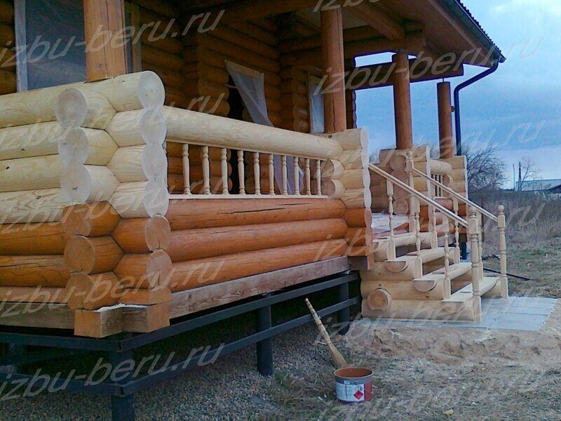 Крыльцо деревянного дома (71 фото)